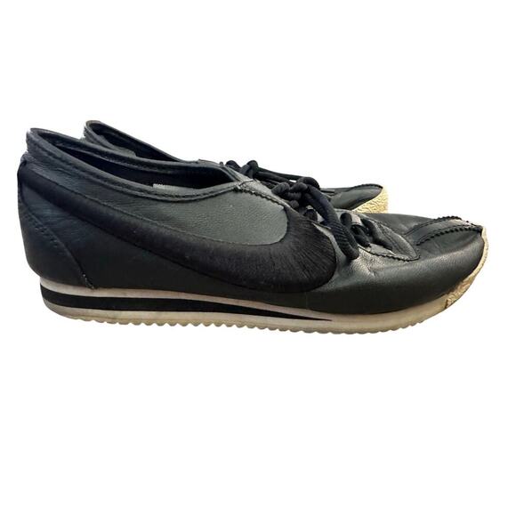 Nike Women's Black Cortez ‘72 Retro Lace Up Athletic Sneakers Shoes Size 9 - Picture 5 of 8